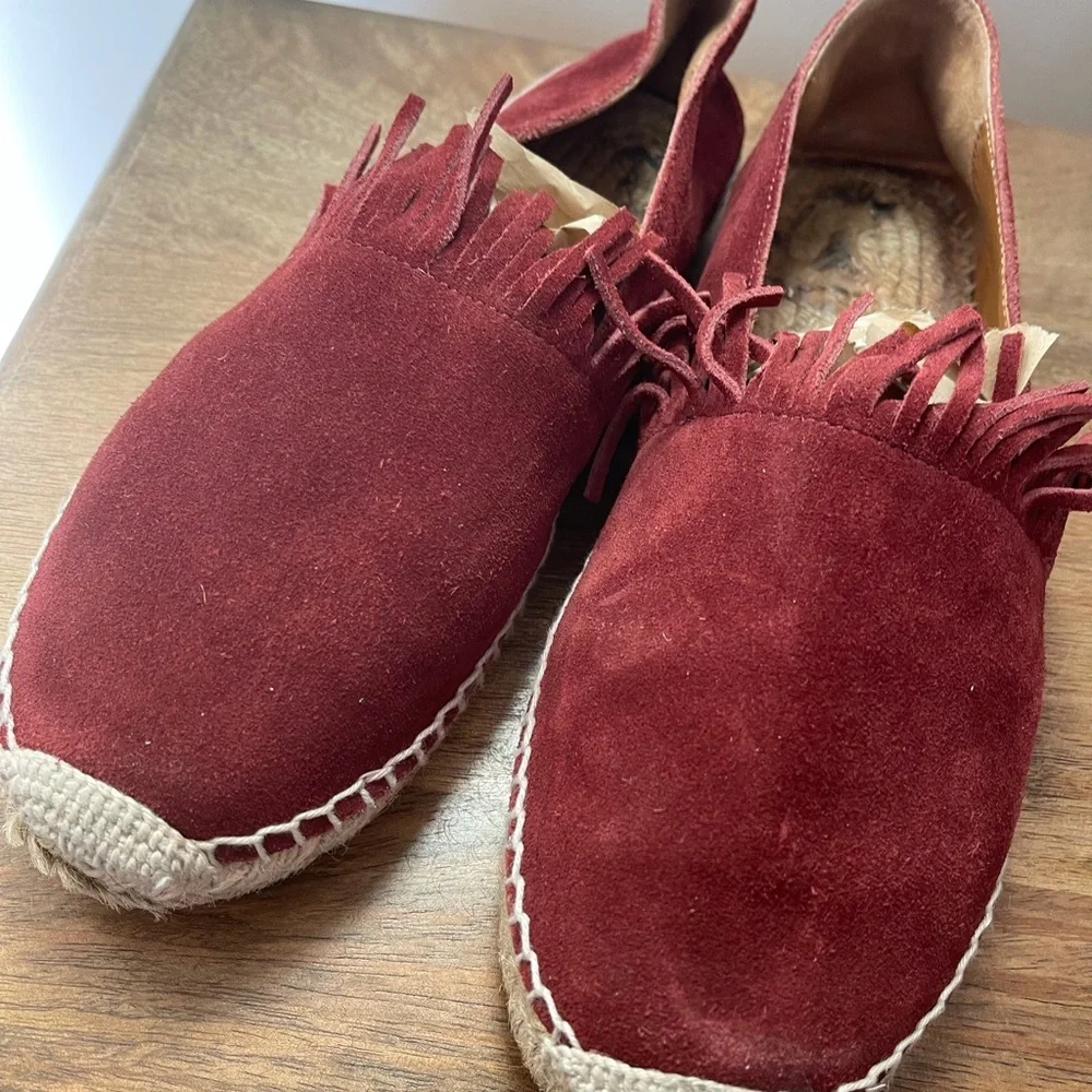 Chloé Fringe Suede Espadrilles 10 | needs insoles